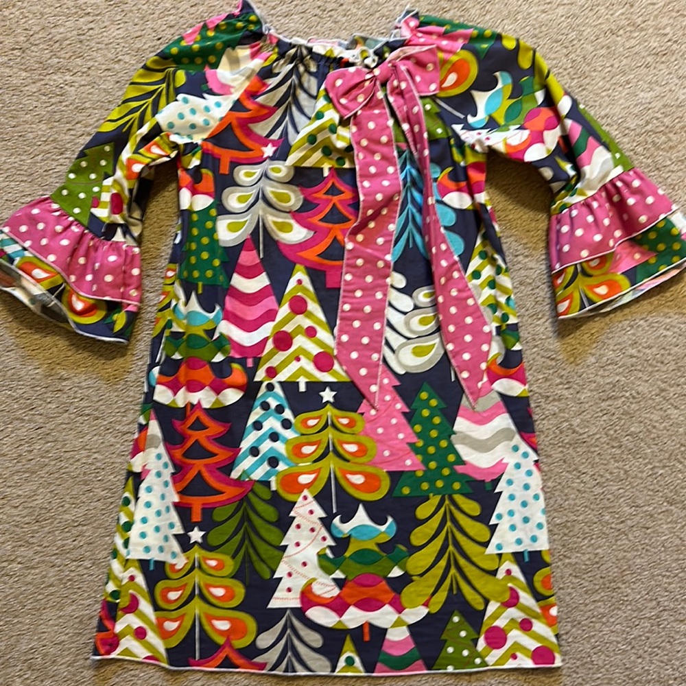 Lolly Wolly Doodle long sleeved Christmas dress size 6
